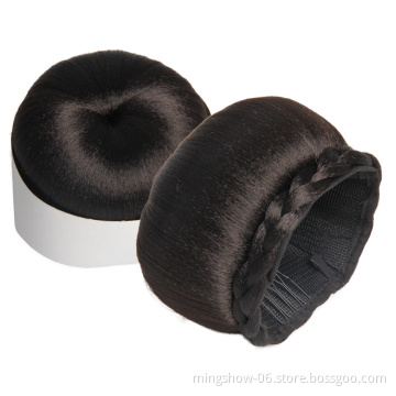 synthetic hair bun donut chignon dome hair